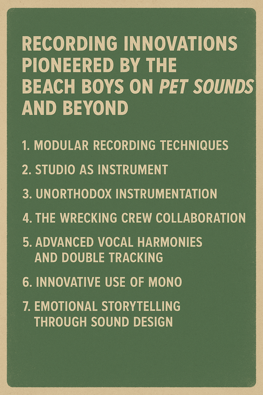 Recording Innovations Pioneered by The Beach Boys on Pet Sounds and Beyond