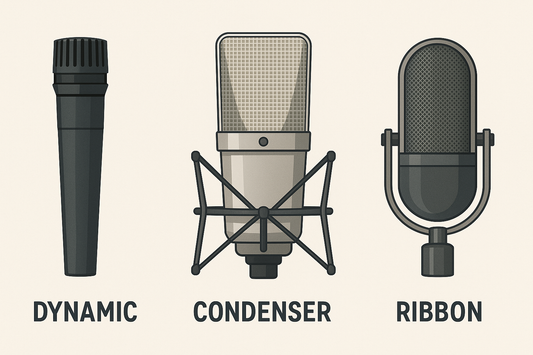 Dynamic vs. Condenser vs. Ribbon Microphones: What’s the Difference?